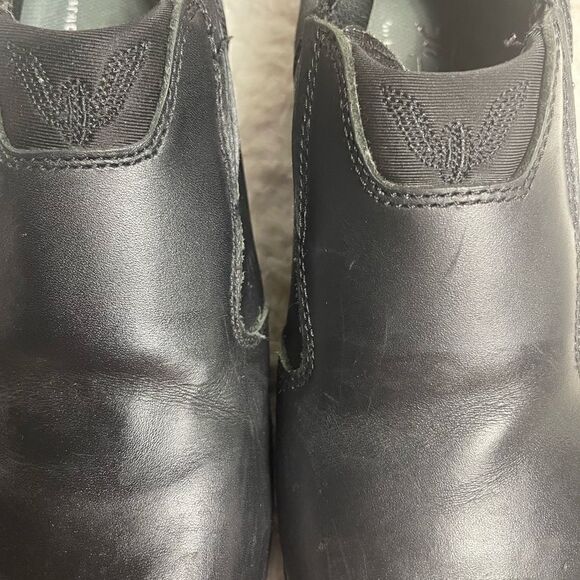 Unisex Thorogood ASR Black Leather slip on shoes Rubber soles Men SZ9M W SZ11M main image 9